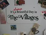 Big "The Villages" refrigerator magnet