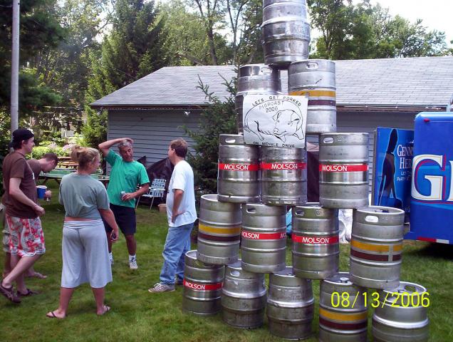 Empties after Midvale Pig Roast