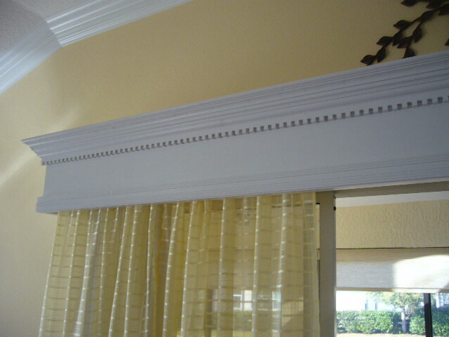 Custom made wood cornices