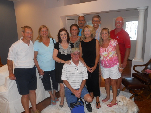 Ron, Bill
Ken, Karen, Diane, Katie, Carol, Ronnye
Ron