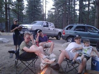 Our grandsons out camping