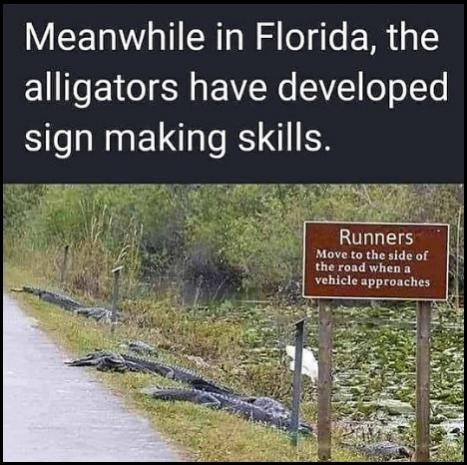 Runners move to the side...