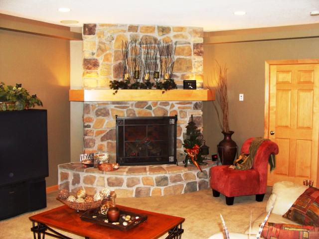 Fireplace I designed and built.