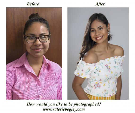 Before and after Portrait