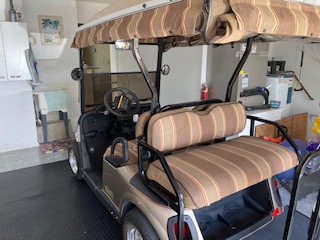 2009 electric Easy Go Cart with newer batteries ( 2017). Cart will travel 40 miles with a full charge.