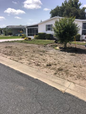 Removal of sod