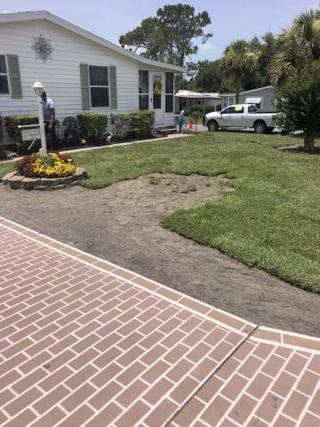 New sod placement