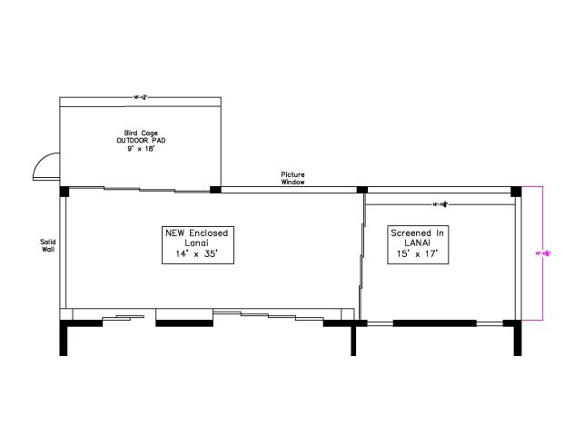 Egret New Lanai Layout