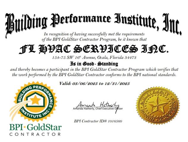 BPI Goldstar Contractor