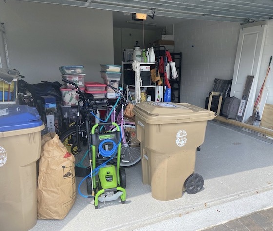 What do we do with all of this "stuff?"

Cluttered. Cramped. Completely frustrated.

This is what happens when storage takes over your garage—and your car ends up in the driveway.
If you're searching for garage storage ideas for large or small garages Arackabove Overhead Storage will satify your needs without drilling a single hole! It is the ONLY Freestanding, portable overhead storage solution on the market. Get your garage back, own your Staurdays.

👉 Call 407-474-1214 or visit www.arackabove.com to take your garage back.