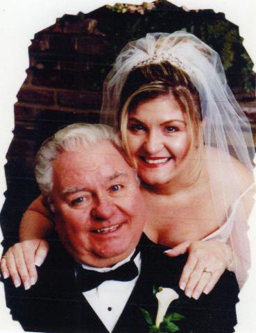 Dad and Chrissie wedding