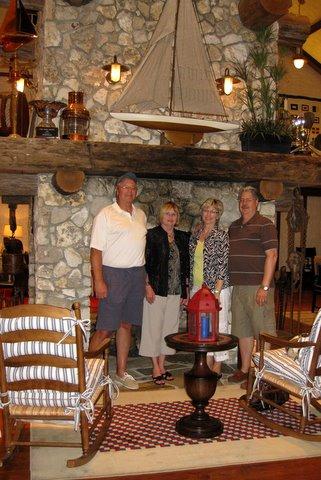 Ed, Lila, Dorothy, James at SeaBreeze (or Lake Miona)