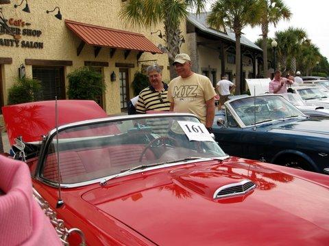 Ed and James admire a T Bird
