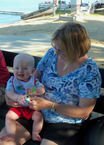Grandma Lila with Carson