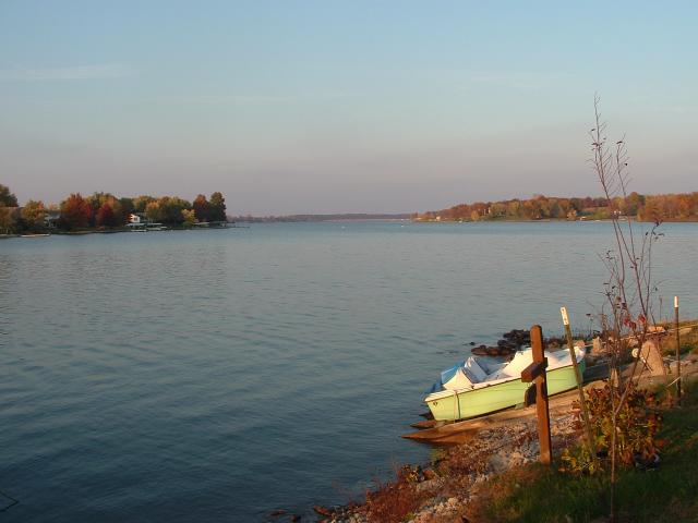 looking toward the dam