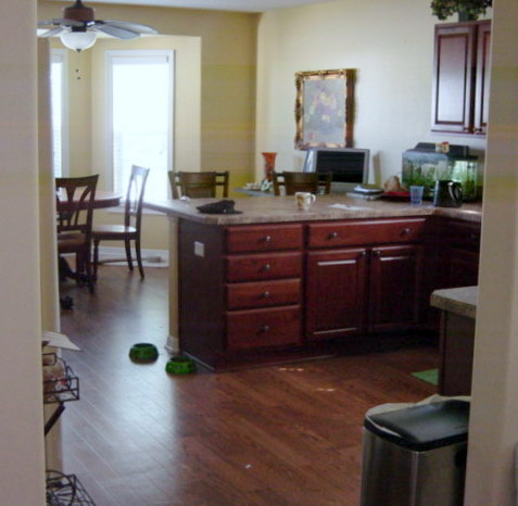 LOOKING INTO KITCHEN AND KNOOK