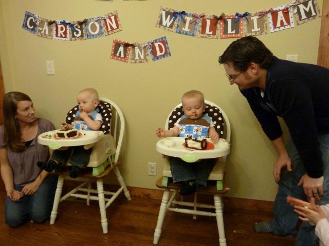 Sarah and Kellen with Carson and William