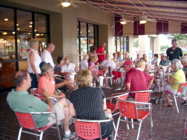 Group Shot - jgBama in red shirt/hat with back to camera.  Welcome!