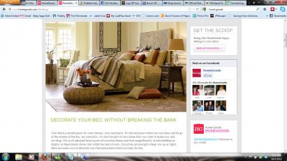 Amanda on Home goods web page