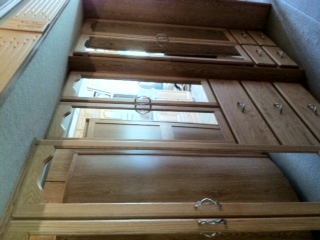 double closets with drawers