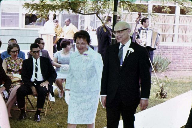 4 Claire and Leon walk down the aisle
