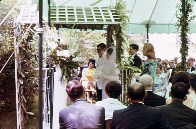 4b Bobby and Heather under the chuppa with Best Man Rob and Matron of Honor Jill