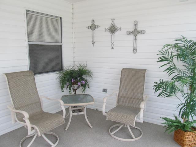Relax in the shaded Lanai