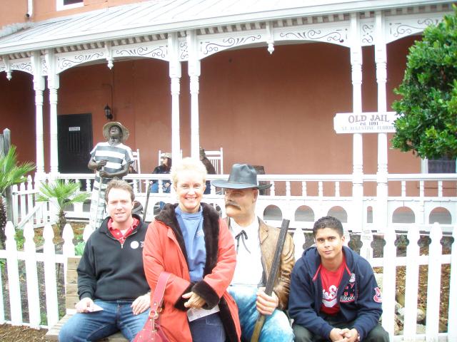 St. Augustine with Justin and David.
