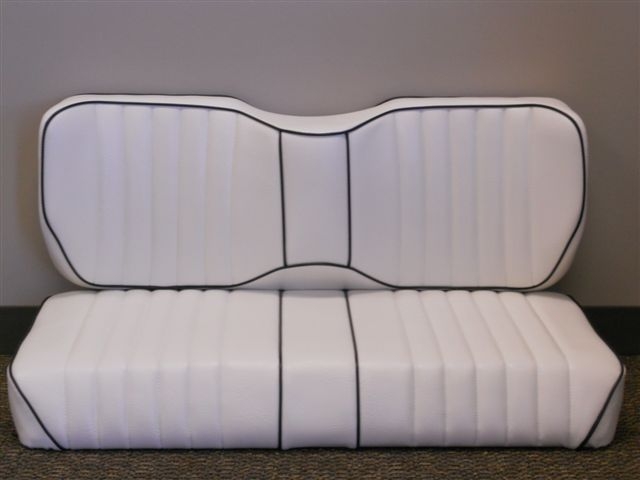 White long wingback with black trim