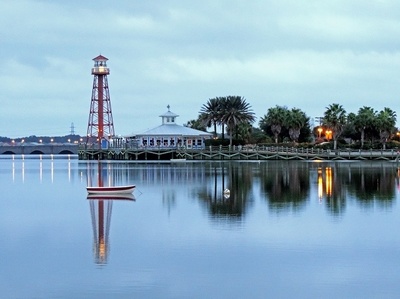 just before sunrise