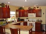 KITCHEN WITH BEAUTIFUL UPGRADED CHERRY CABINETS