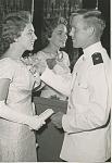 Miss Maine, 1958, with my naval cadet escort, David