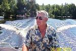 Hubby on Moxie Lake in Maine