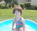 Granddaughter Aubrey promoting Grandpa's Sixties Band with designer swimwear !