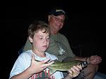One of our dozens of fishing trips - his first walleye.