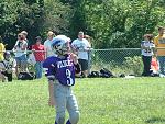 Pop Warner league quarterback