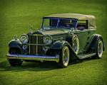 An old car taken at a parade of antique cars at The Villages Polo Club in late 2012.