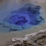 An impressionistic image of the Grand Prismatic Spring in Yellowstone National Park.