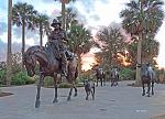 Cattle drive this morning at Brownwood in The Villages